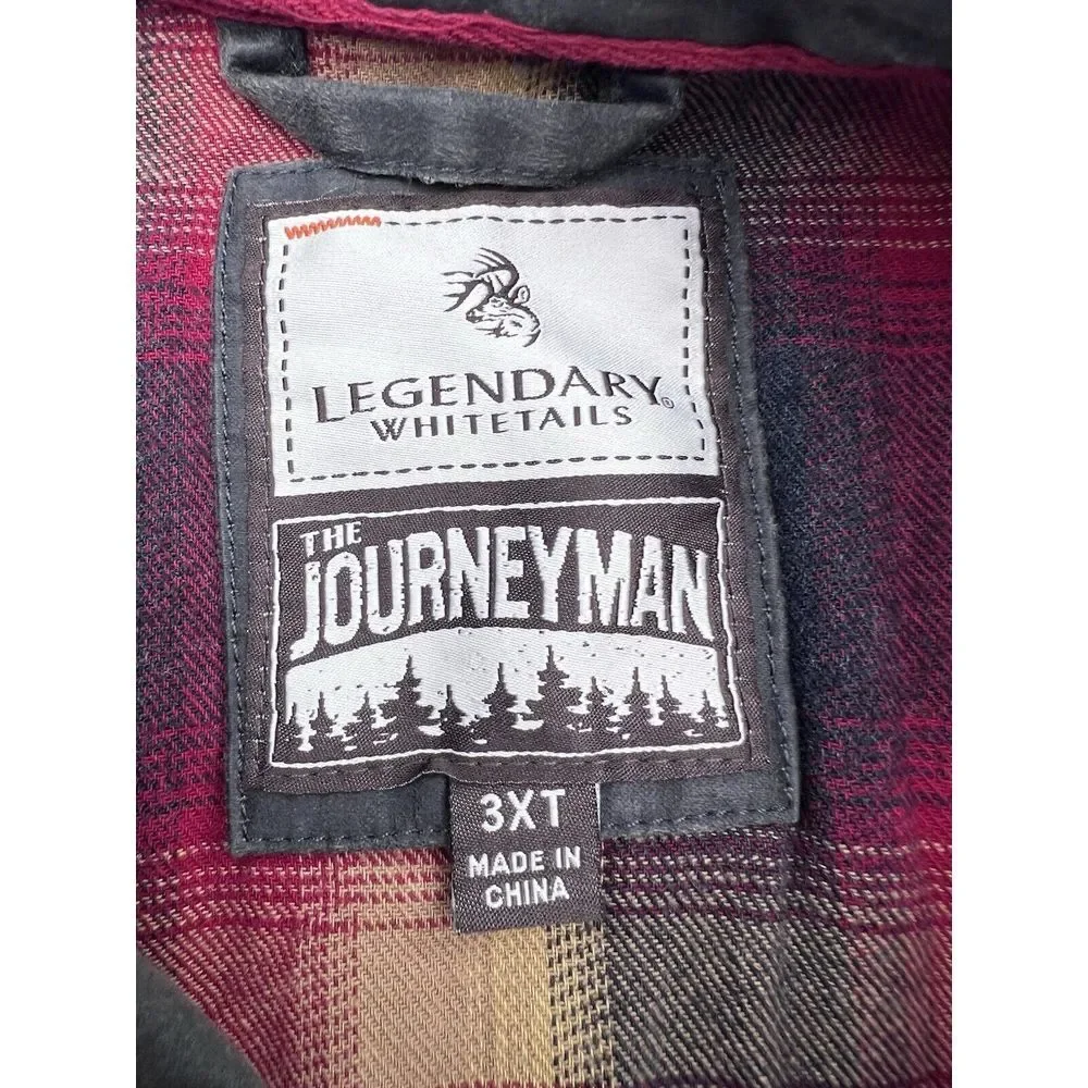 Legendary‎ Whitetails Journeyman Flannel Men's 3XT Canvas Shirt Jacket Shacket